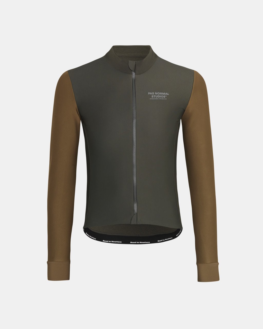 Men's Mechanism Thermal Long Sleeve Jersey - Dark Olive / Army Brown
