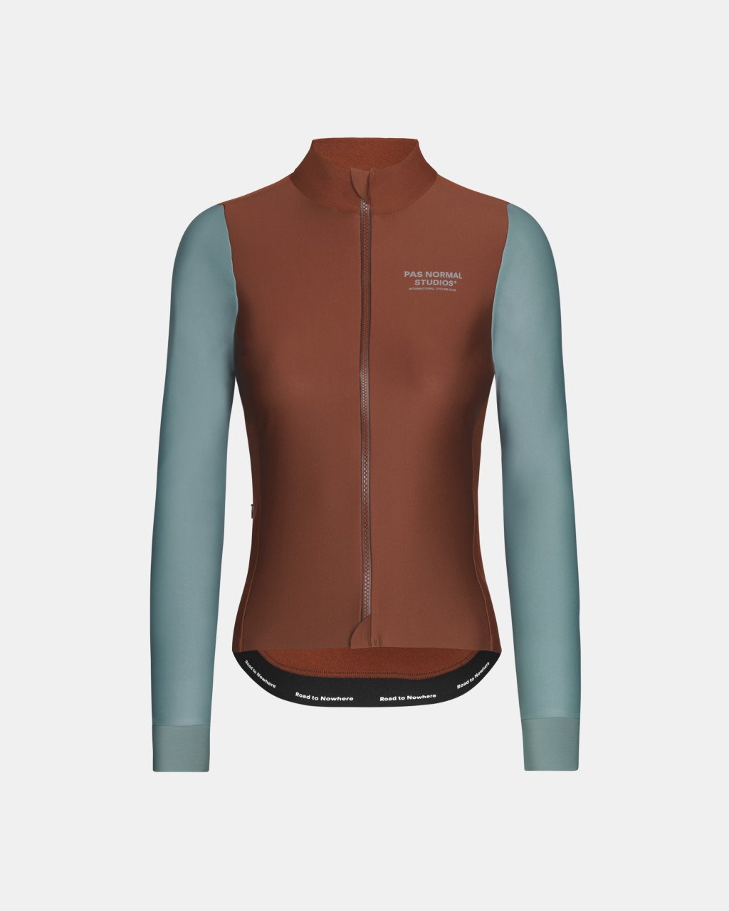 Women's Mechanism Thermal Long Sleeve Jersey - Mahogany / Dusty Teal