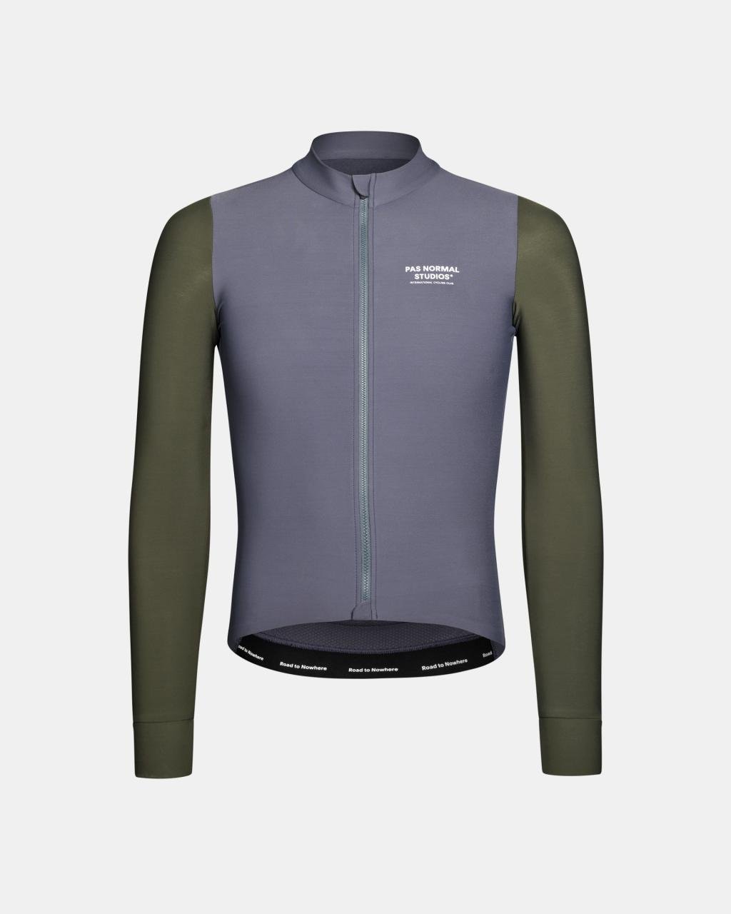 Men's Mechanism Long Sleeve Jersey - Steel / Dark Olive