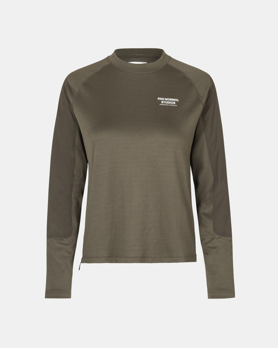 Women's Escapism Technical LS T-shirt - Dark Stone