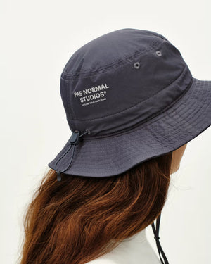 Pas Normal Studios //Off-Race Tech Bucket Hat Steel — 5