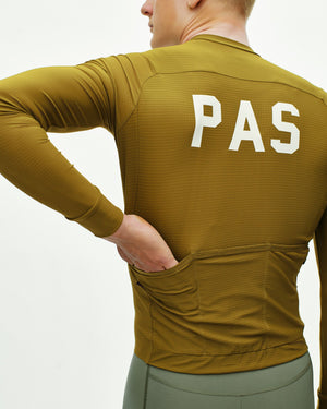Men's PAS Mechanism Pro Long Sleeve Jersey - Khaki Green — 5