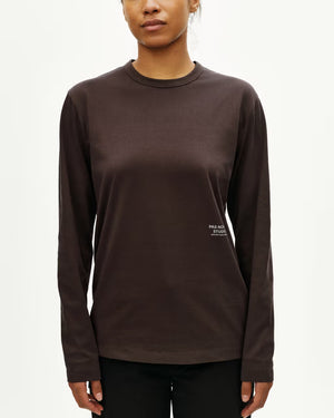 Pas Normal Studios //Off-Race Cotton Tech Long Sleeve T-Shirt Dark Purple — 5