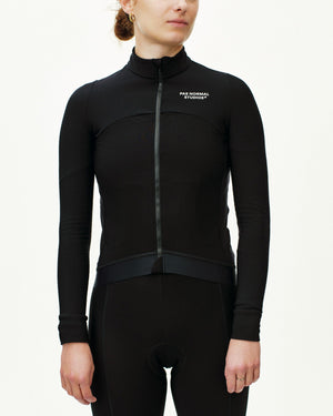 Women's Essential Long Sleeve Jersey - Black — 2