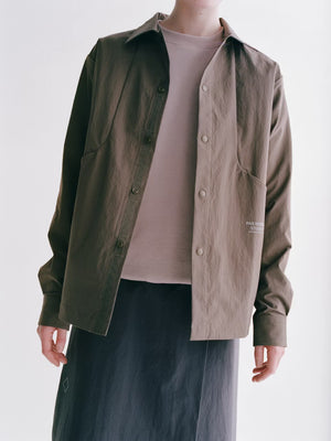 Pas Normal Studios //Off-Race Tech Overshirt Ash Brown — 6