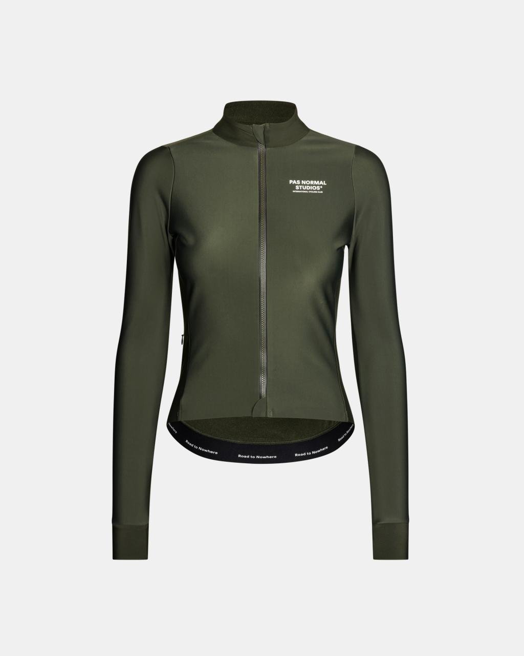 Women's Mechanism Thermal Long Sleeve Jersey - Dark Olive