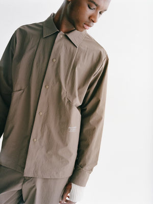 Pas Normal Studios //Off-Race Tech Overshirt Ash Brown — 5