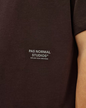 Pas Normal Studios //Off-Race Cotton Tech T-Shirt Dark Purple — 5