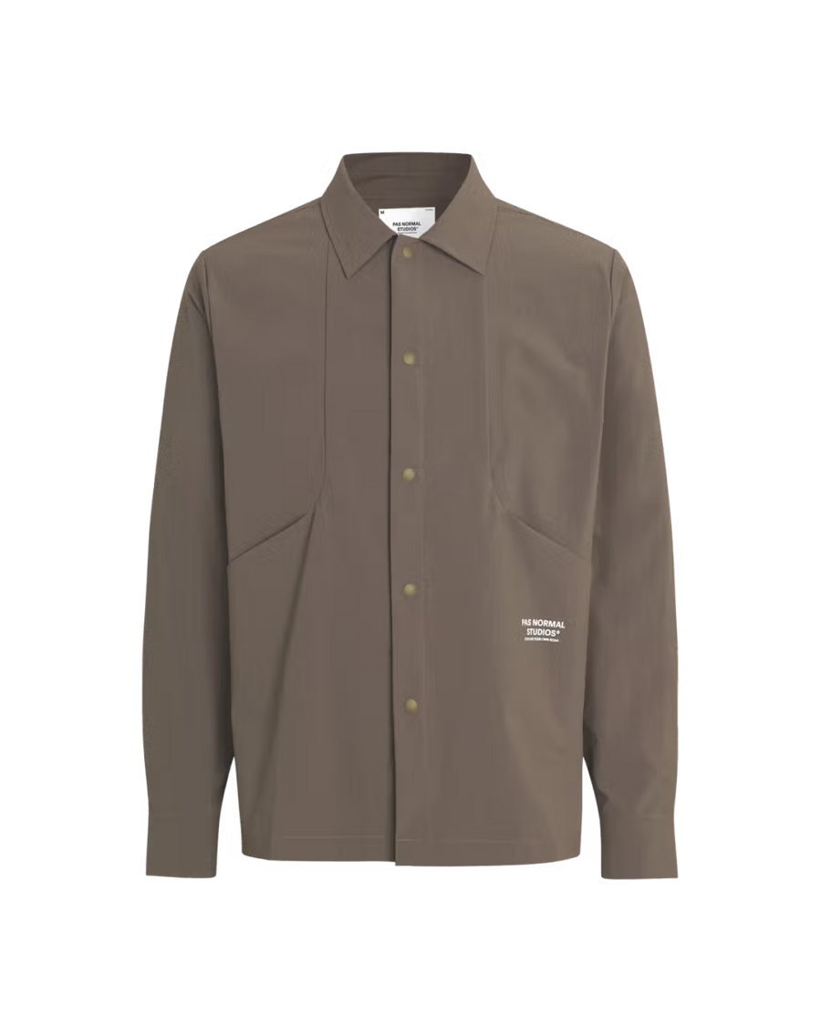 Pas Normal Studios //Off-Race Tech Overshirt Ash Brown