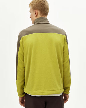 Pas Normal Studios //Off-Race Light Fleece Half-Zip Moss Green — 4