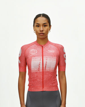 Women's Mechanism Logo Jersey - AOP RTN Classic red — 2