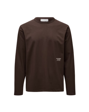 Pas Normal Studios //Off-Race Cotton Tech Long Sleeve T-Shirt Dark Purple — 1