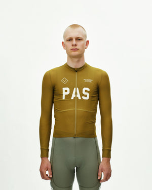 Men's PAS Mechanism Pro Long Sleeve Jersey - Khaki Green — 2