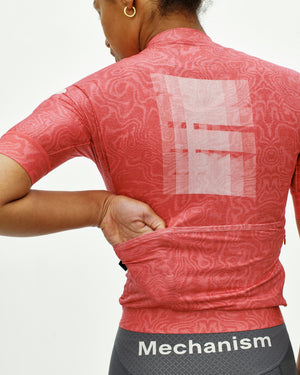 Women's Mechanism Logo Jersey - AOP RTN Classic red — 5