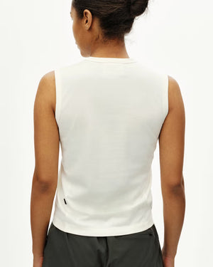 Pas Normal Studios //Women's Off-Race Cotton Tech Top Off White — 4
