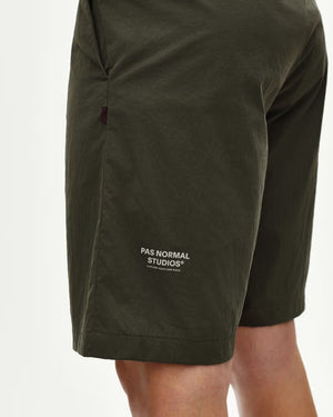 Pas Normal Studios //Men's Off-Race Light Tech Shorts Dark Grey — 6