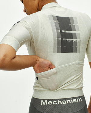 Women's Mechanism Logo Jersey - AOP RTN Off White — 5