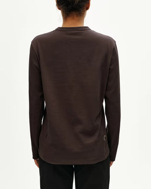 Pas Normal Studios //Off-Race Cotton Tech Long Sleeve T-Shirt Dark Purple — 6
