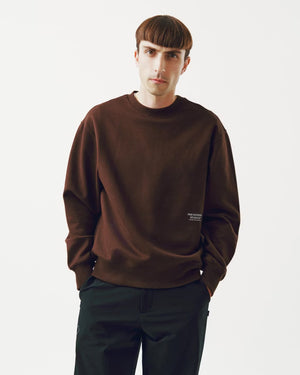 Pas Normal Studios //Off-Race Sweatshirt Light Brown — 3