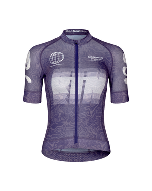 Women's Mechanism Logo Jersey - AOP RTN Dark Purple — 1