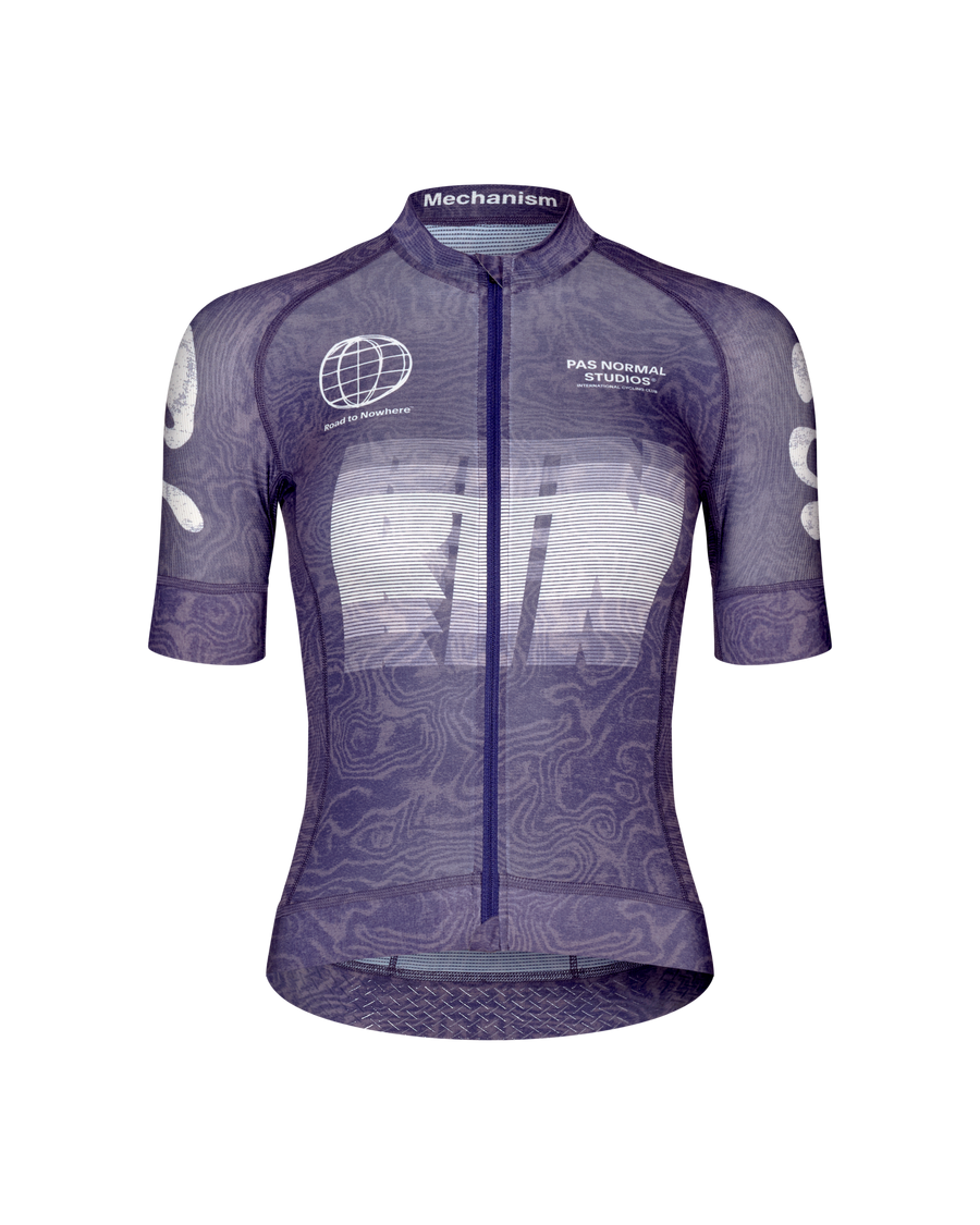 Women's Mechanism Logo Jersey - AOP RTN Dark Purple