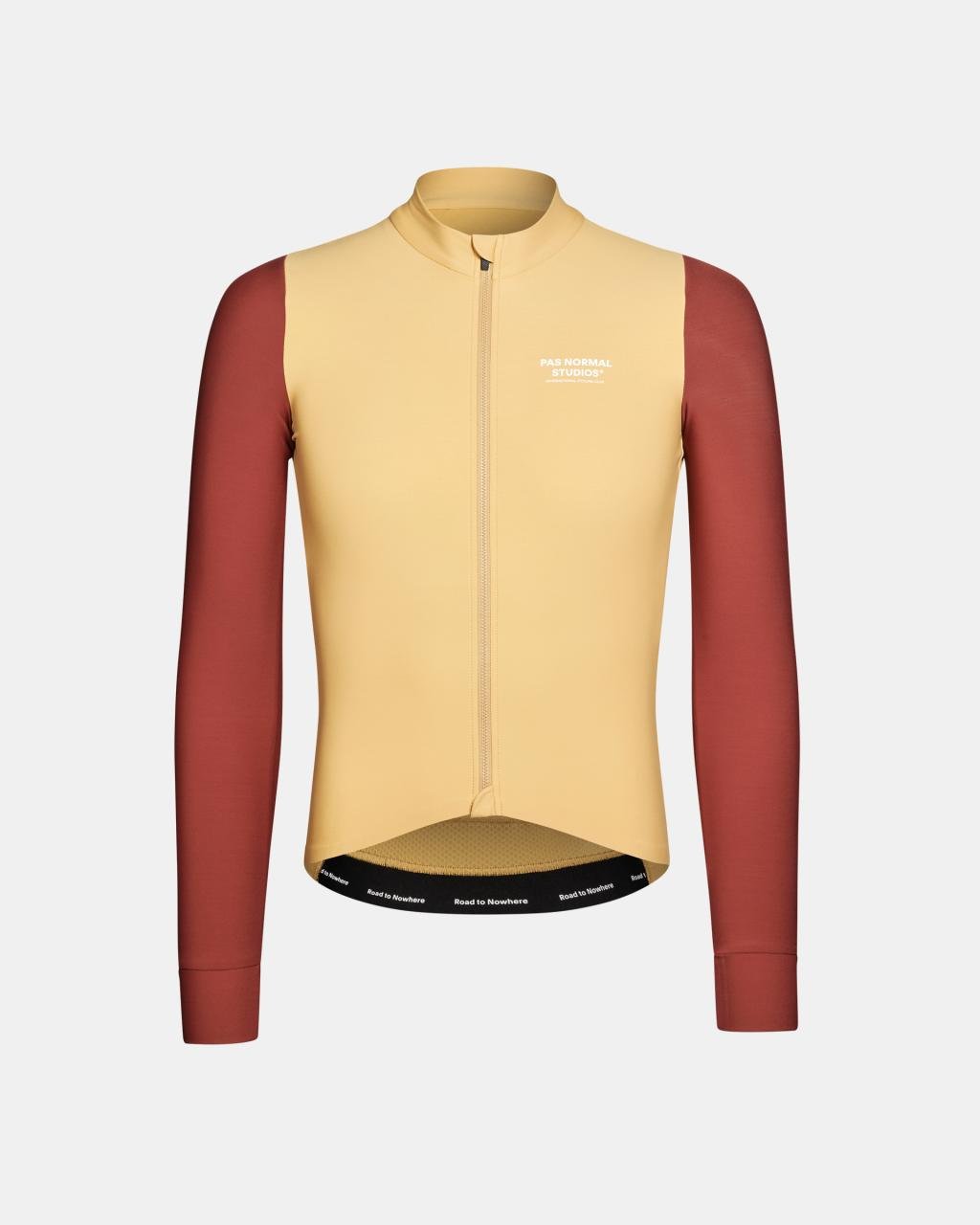 Men's Mechanism Long Sleeve Jersey - Camel / Marron