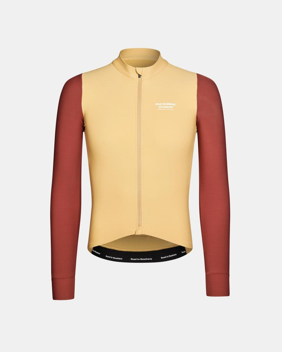 Men's Mechanism Long Sleeve Jersey - Camel / Marron