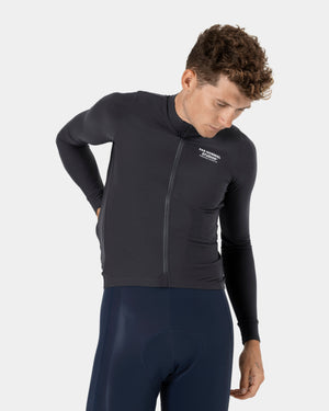 Men's Mechanism Long Sleeve Jersey - Black Pearl — 2