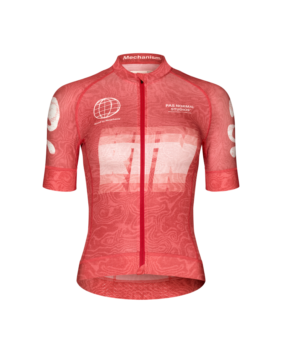 Women's Mechanism Logo Jersey - AOP RTN Classic red