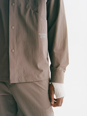 Pas Normal Studios //Off-Race Tech Overshirt Ash Brown — 4