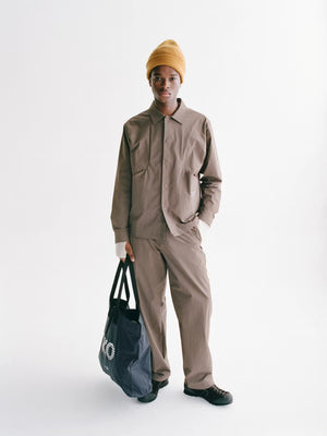 Pas Normal Studios //Off-Race Tech Overshirt Ash Brown — 3