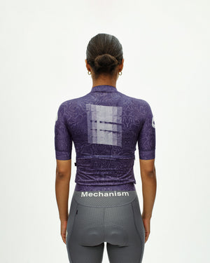 Women's Mechanism Logo Jersey - AOP RTN Dark Purple — 3