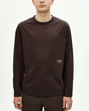 Pas Normal Studios //Off-Race Cotton Tech Long Sleeve T-Shirt Dark Purple — 3