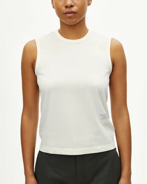 Pas Normal Studios //Women's Off-Race Cotton Tech Top Off White — 3