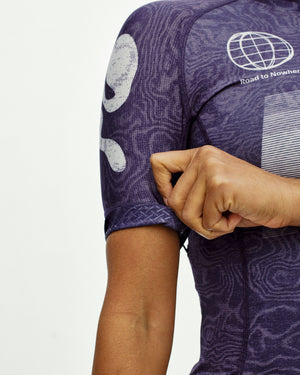 Women's Mechanism Logo Jersey - AOP RTN Dark Purple — 4