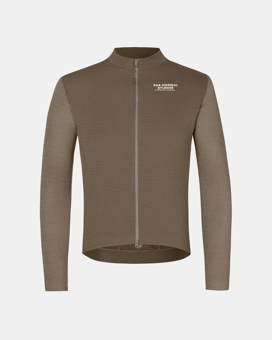Men's Escapism Wool Long Sleeve Jersey - Dark Stone