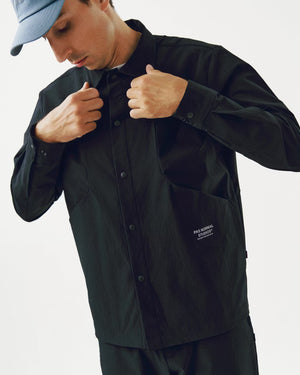 Pas Normal Studios //Off-Race Tech Overshirt Black — 3