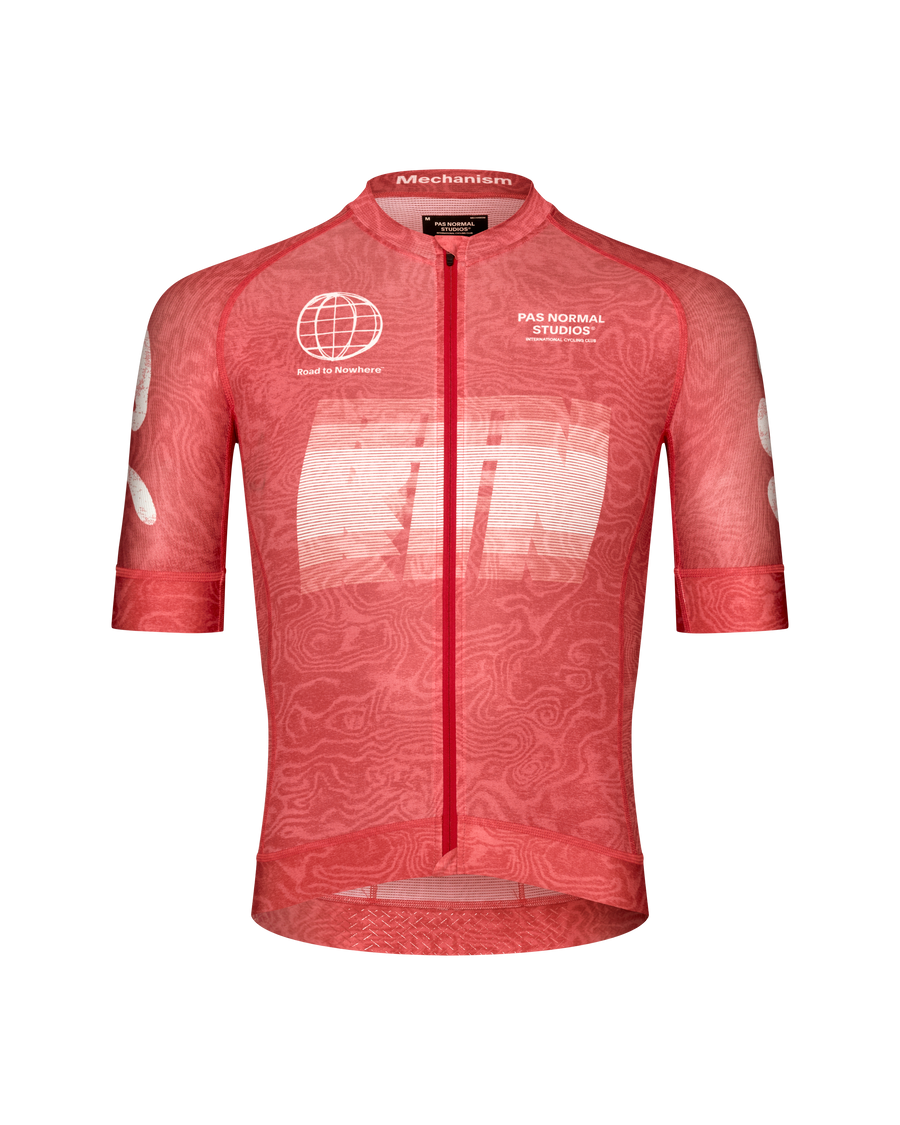 Men's Mechanism Logo Jersey - AOP RTN Classic red