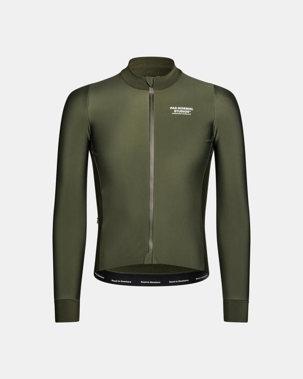 Men's Mechanism Thermal Long Sleeve Jersey - Dark Olive