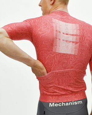 Men's Mechanism Logo Jersey - AOP RTN Classic red — 5