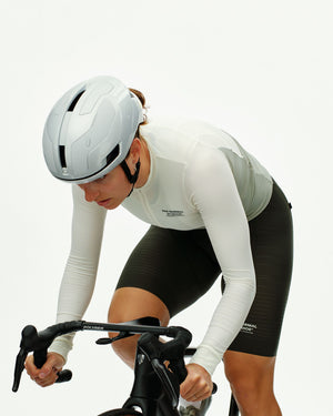 Women's Mechanism Pro Long Sleeve Jersey - Off White — 2
