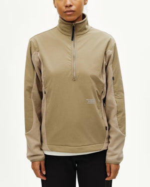 Pas Normal Studios //Off-Race Light Fleece Half-Zip Beige — 5
