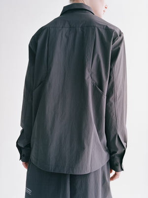Pas Normal Studios //Off-Race Tech Overshirt Steel — 4