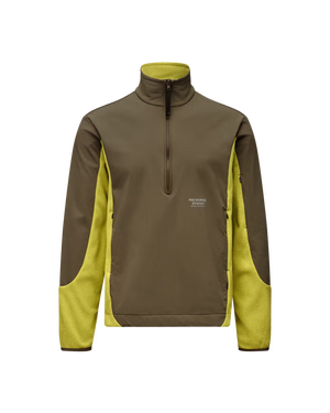 Pas Normal Studios //Off-Race Light Fleece Half-Zip Moss Green — 1